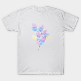 Colorful Watercolor Leaves T-Shirt